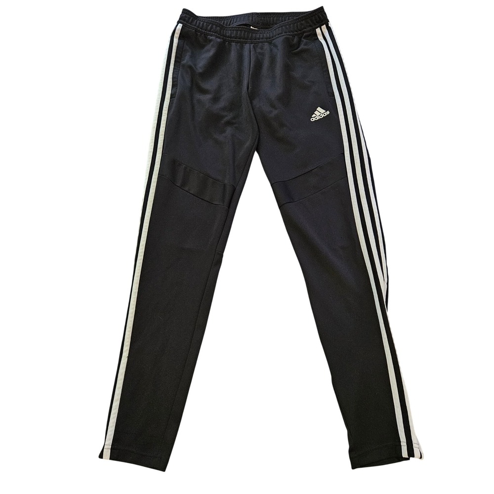 Adidas Womens Climalite Tiro 19 Soccer Training Pants Black White Stripes Size S